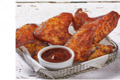 Alitas de pollo con Salsa Barbacoa (4 uds.)